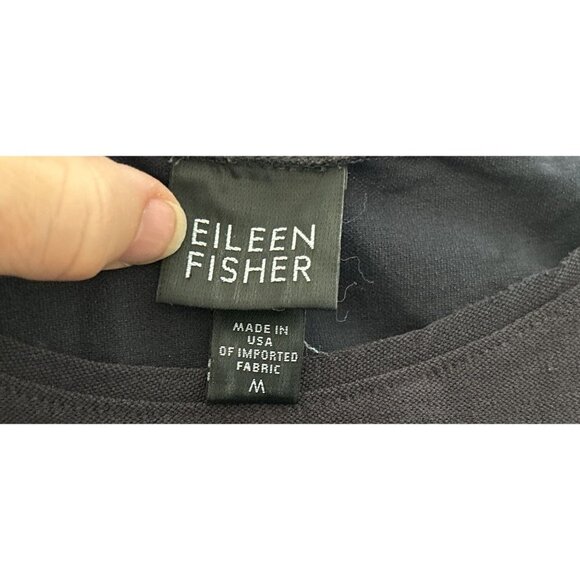 EILEEN FISHER A-LineDress Crewneck Brown Size Med - Picture 2 of 6